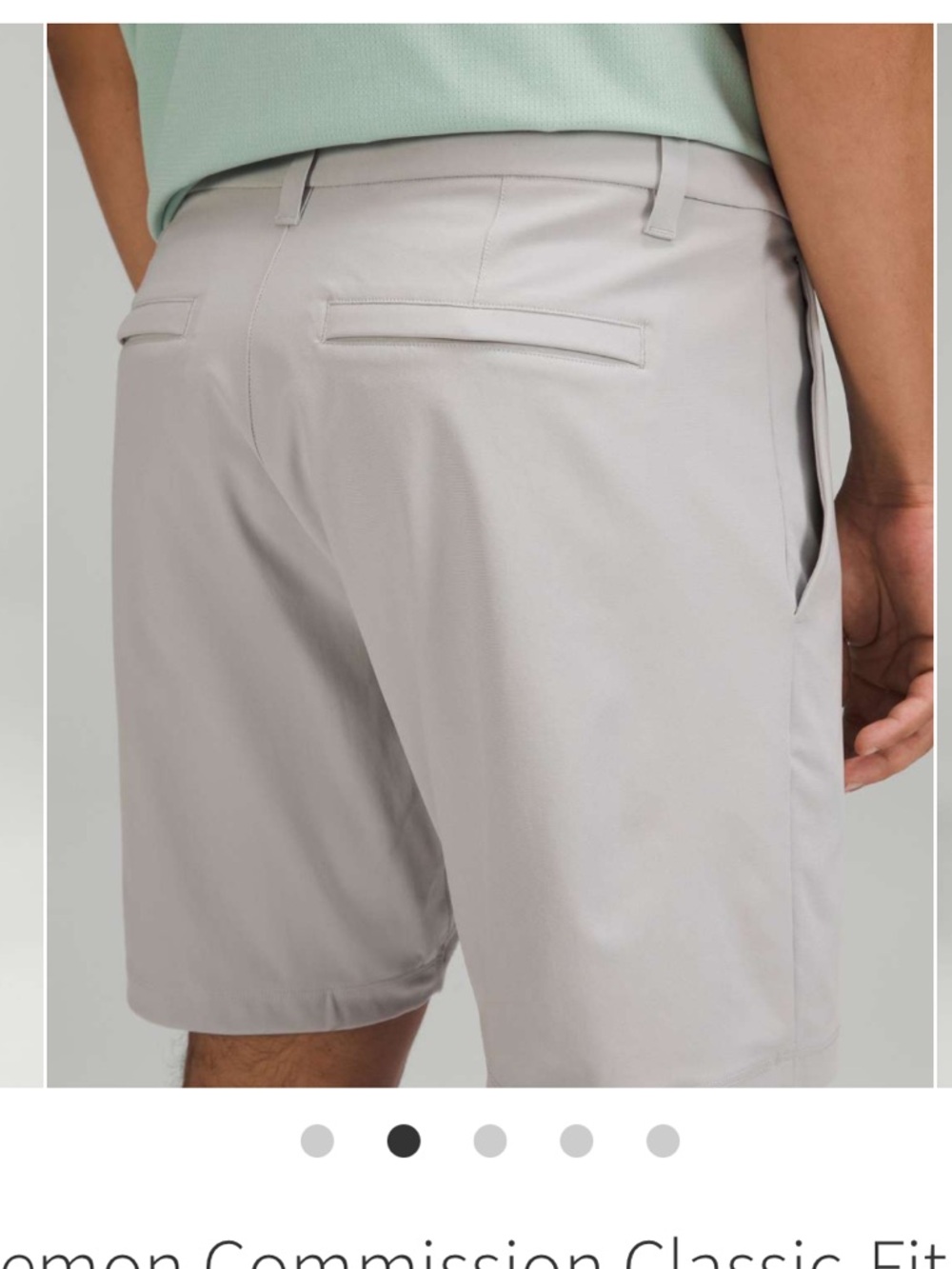 LULULEMON Commission Shorts Men's 34 Relaxed WarpStreme 7” cream